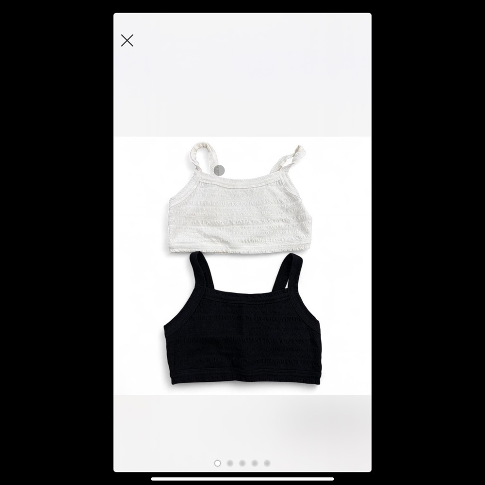 American Eagle Outfitters Black Textured Tank Top